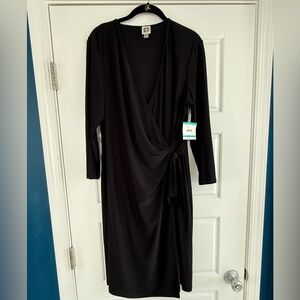 Anne Klein Black Long Sleeve Dress